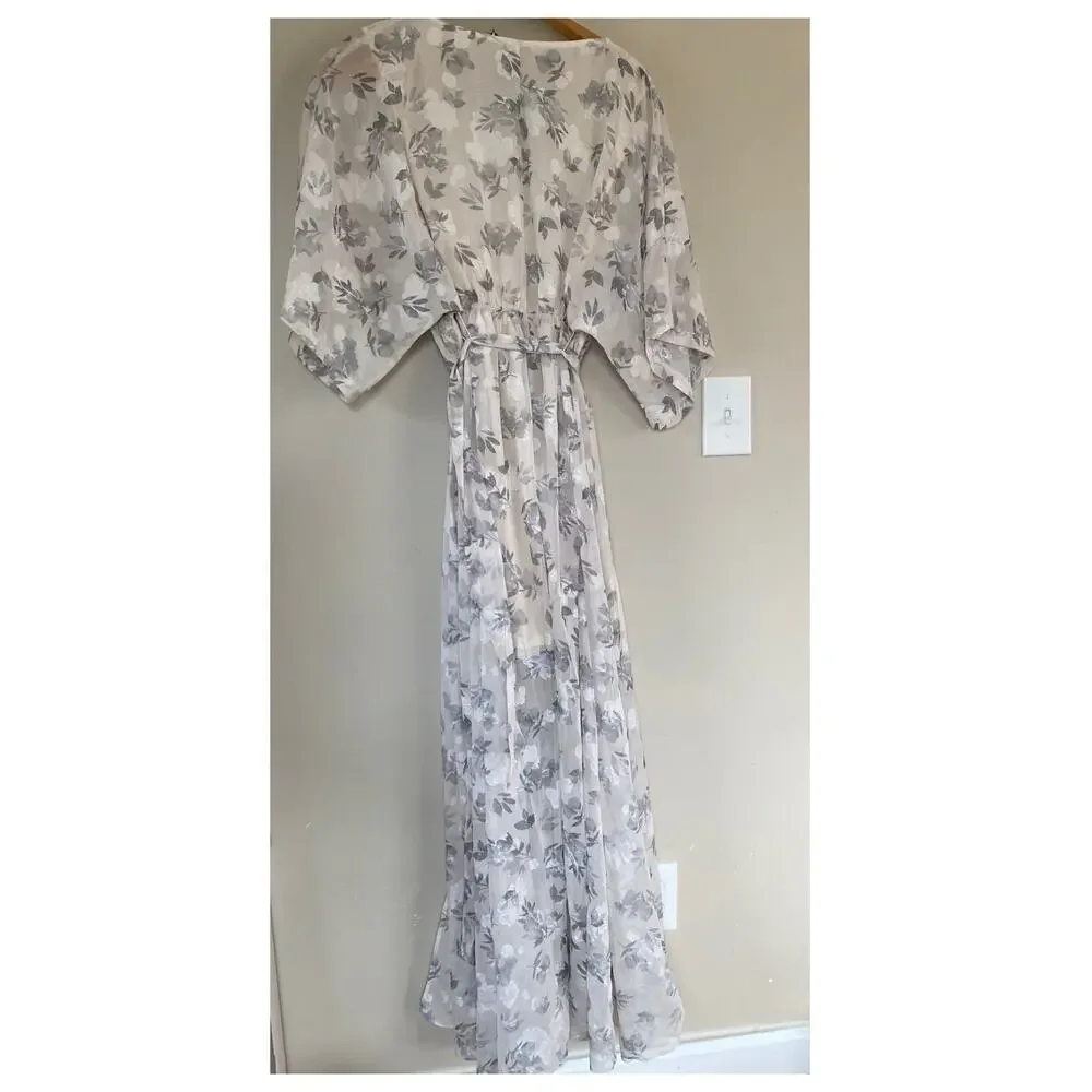 NWT Baltic Born Kia Kimono Maxi Dress Sage Floral XXL